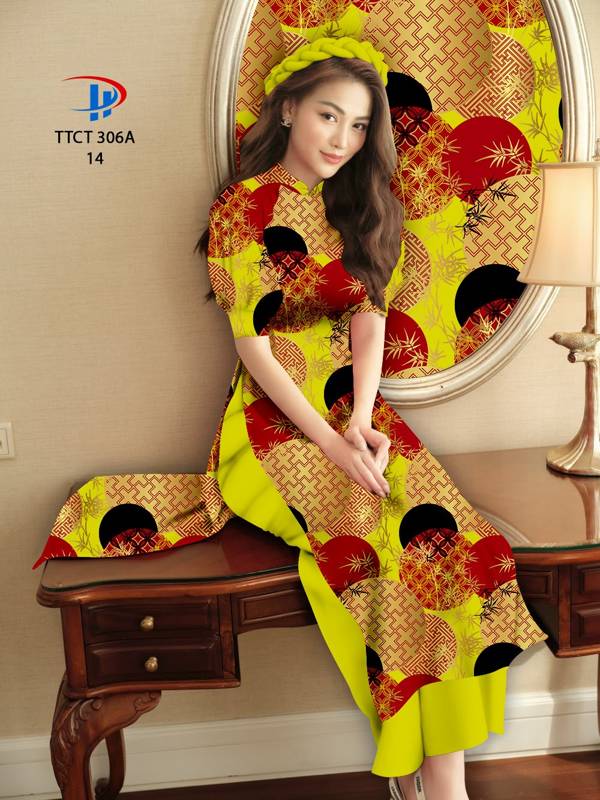 Vải Áo Dài Cách Tân Hoa Văn mới ra AD TTCT306A