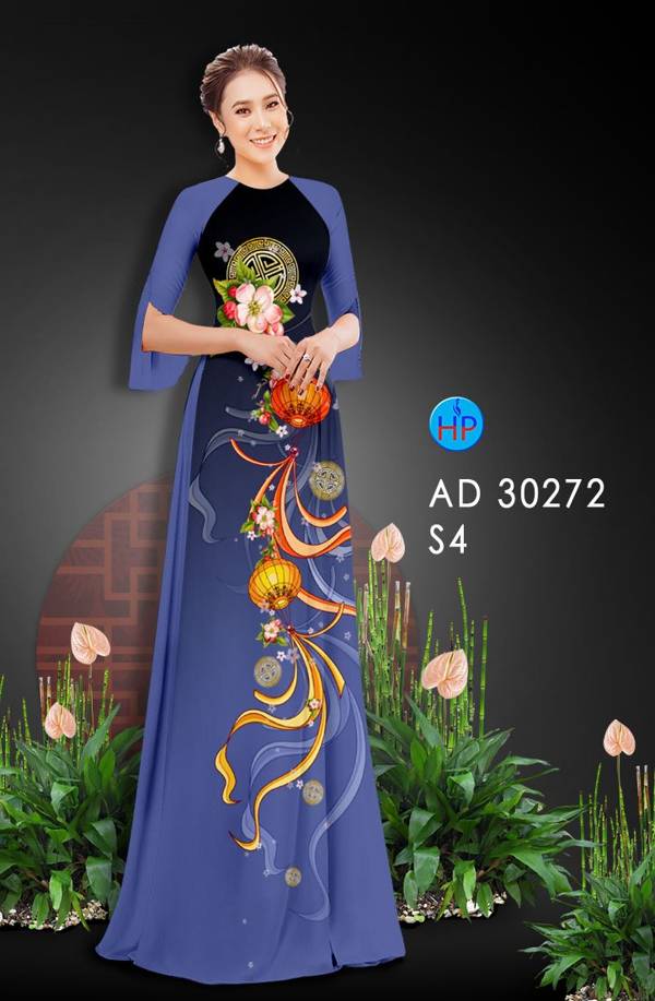 Vải Áo Dài Hoa In 3D kiểu mới AD 30272