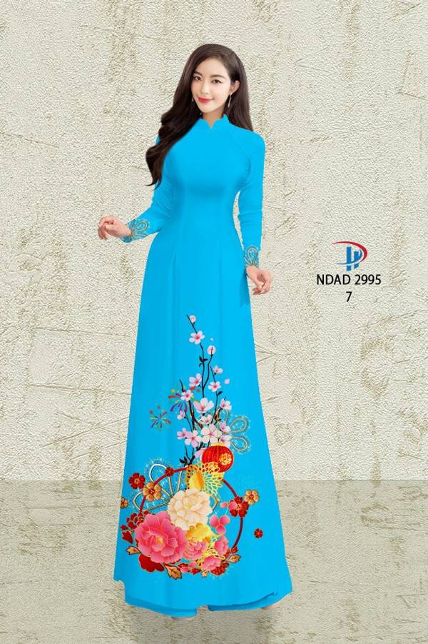 Vải Áo Dài Hoa Đào kiểu mới AD NDAD 2995