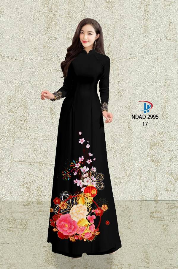 Vải Áo Dài Hoa Đào kiểu mới AD NDAD 2995