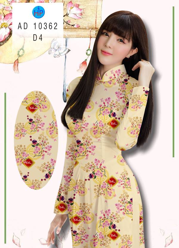 Vải Áo Dài Tết Mới mới ra AD 10362 38 Vải Áo Dài Tết Mới mới ra AD 10362