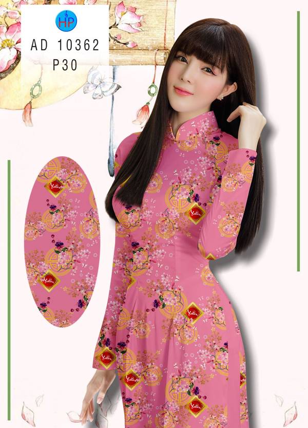 Vải Áo Dài Tết Mới mới ra AD 10362 42 Vải Áo Dài Tết Mới mới ra AD 10362