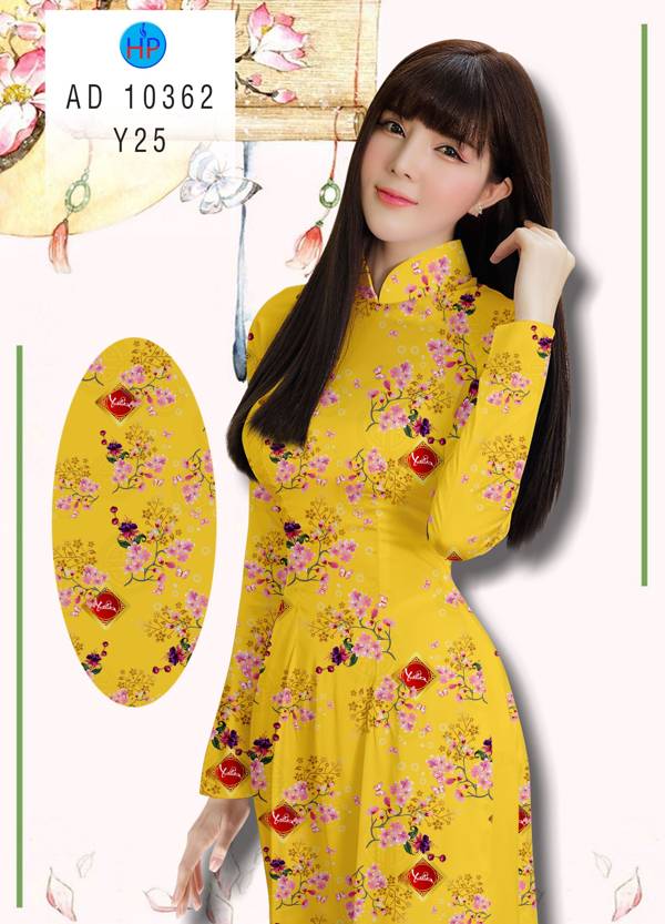 Vải Áo Dài Tết Mới mới ra AD 10362 48 Vải Áo Dài Tết Mới mới ra AD 10362