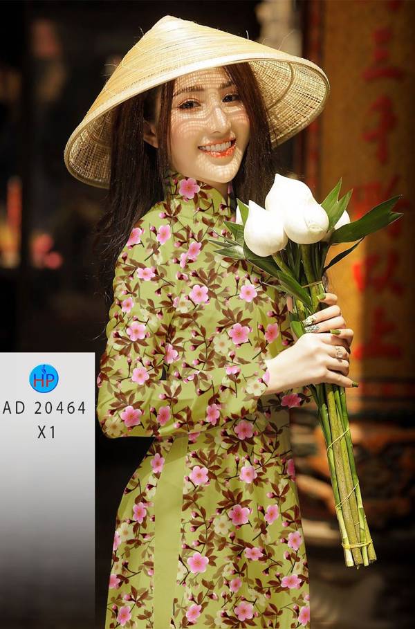 Vải Áo Dài Hoa Đều mới ra AD 20464