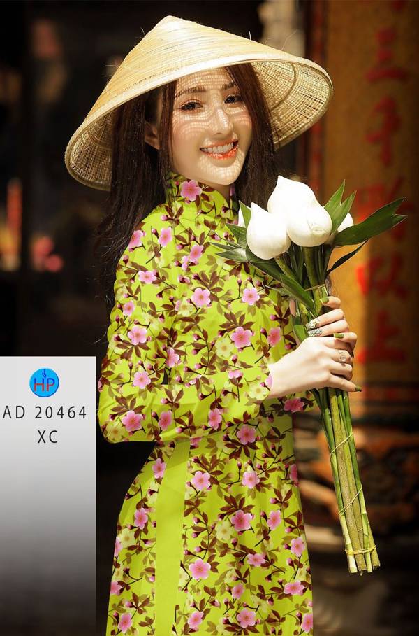Vải Áo Dài Hoa Đều mới ra AD 20464