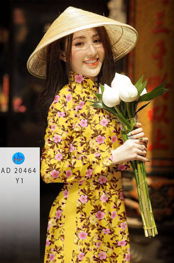 Vải Áo Dài Hoa Đều mới ra AD 20464