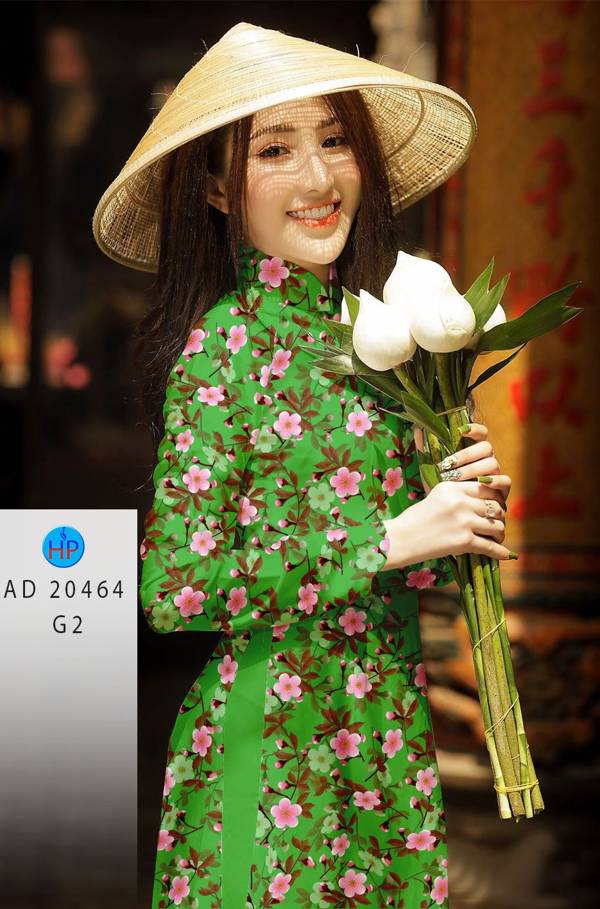 Vải Áo Dài Hoa Đều mới ra AD 20464