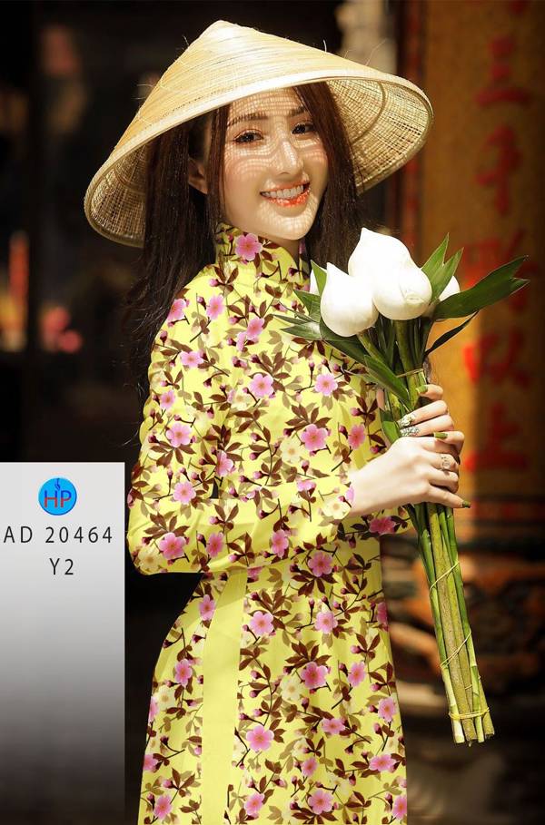 Vải Áo Dài Hoa Đều mới ra AD 20464