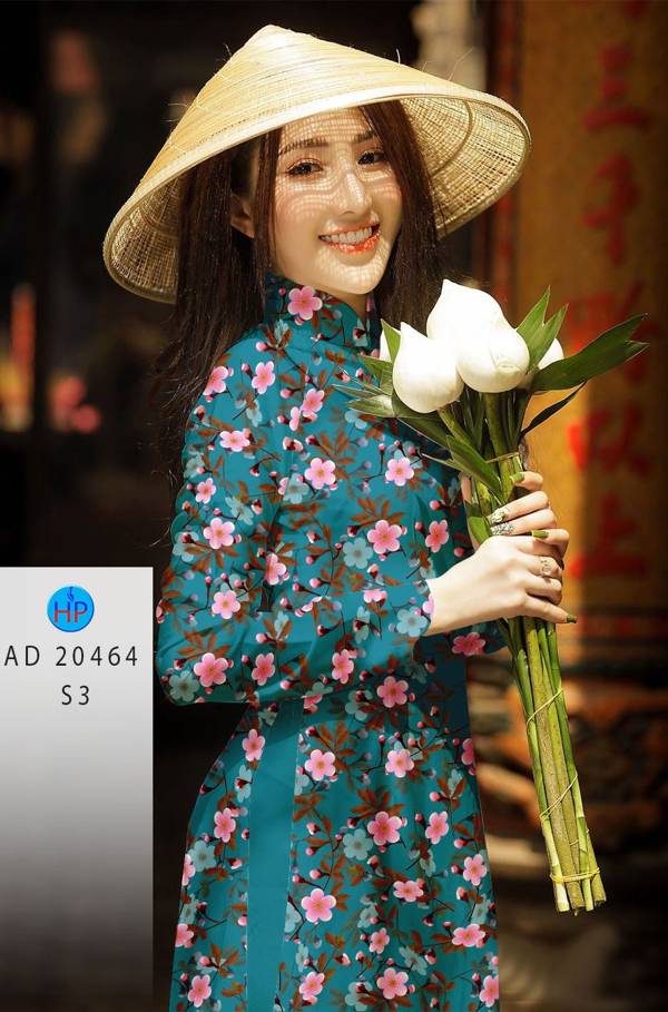 Vải Áo Dài Hoa Đều mới ra AD 20464