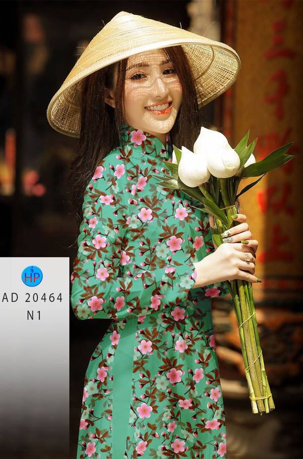 Vải Áo Dài Hoa Đều mới ra AD 20464