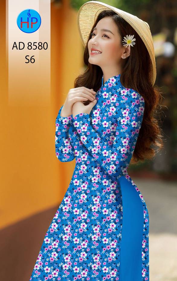 Vải Áo Dài Hoa Đều mới ra AD 8580