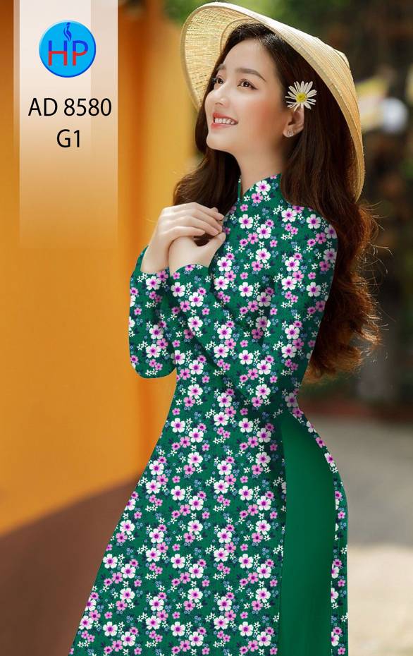 Vải Áo Dài Hoa Đều mới ra AD 8580