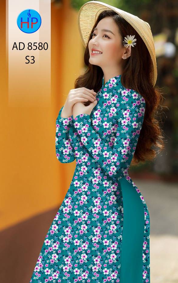 Vải Áo Dài Hoa Đều mới ra AD 8580