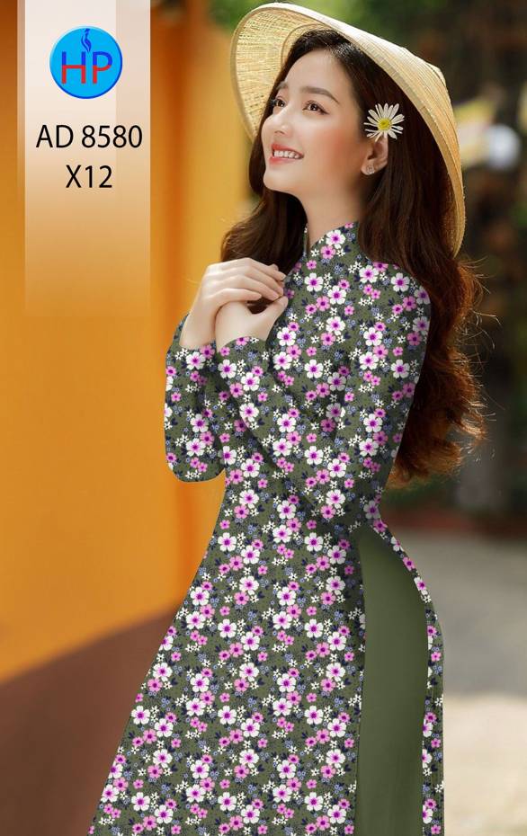 Vải Áo Dài Hoa Đều mới ra AD 8580