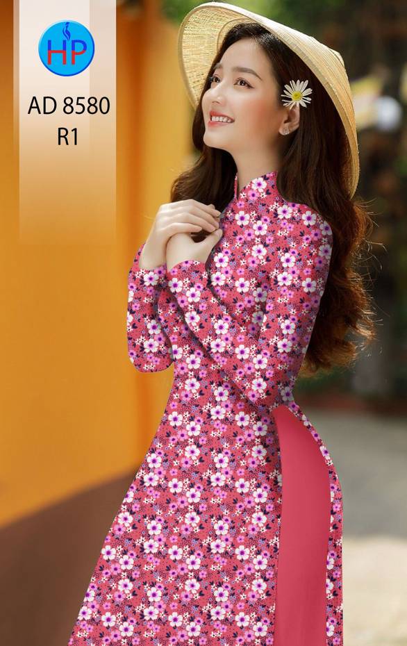 Vải Áo Dài Hoa Đều mới ra AD 8580