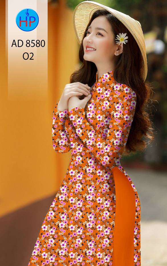 Vải Áo Dài Hoa Đều mới ra AD 8580