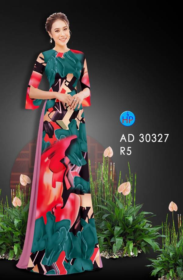 Vải Áo Dài Hoa Văn mới ra AD 30327