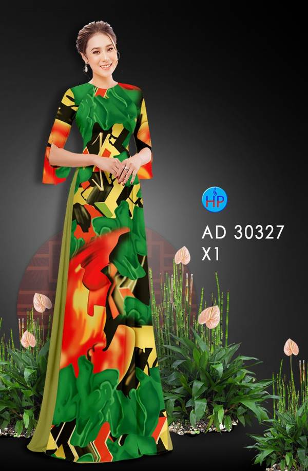 Vải Áo Dài Hoa Văn mới ra AD 30327
