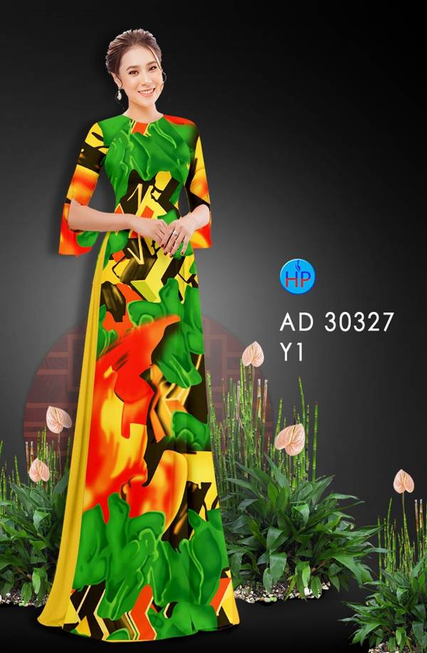 Vải Áo Dài Hoa Văn mới ra AD 30327