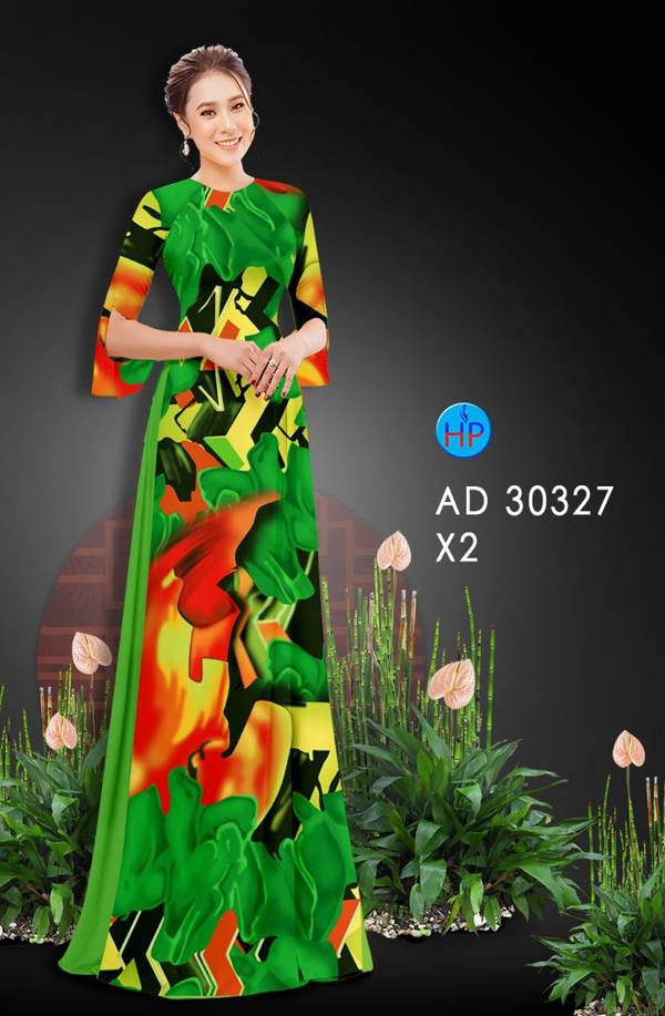 Vải Áo Dài Hoa Văn mới ra AD 30327