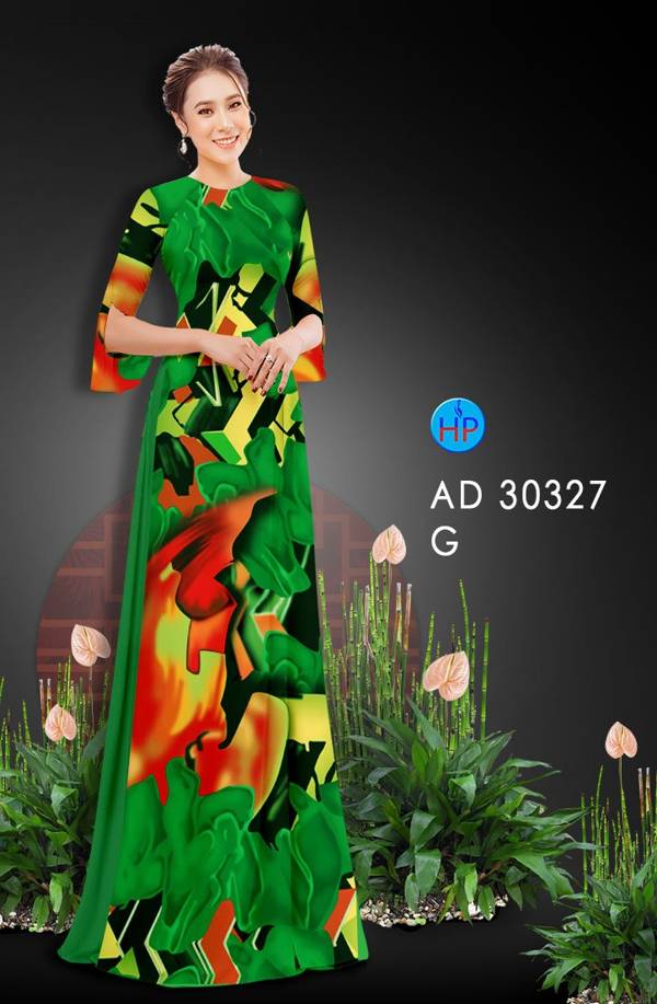 Vải Áo Dài Hoa Văn mới ra AD 30327