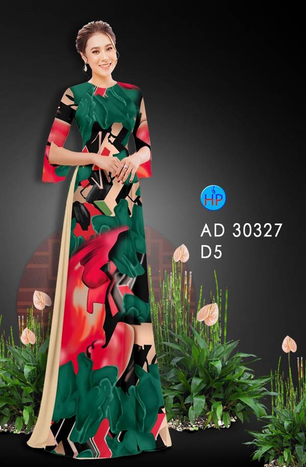 Vải Áo Dài Hoa Văn mới ra AD 30327
