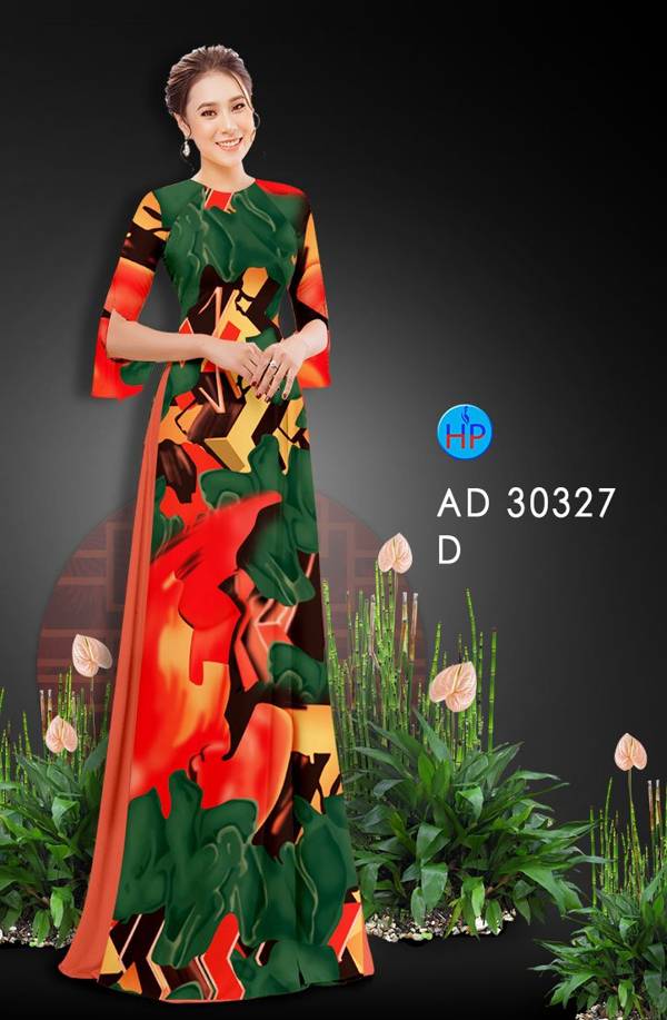 Vải Áo Dài Hoa Văn mới ra AD 30327