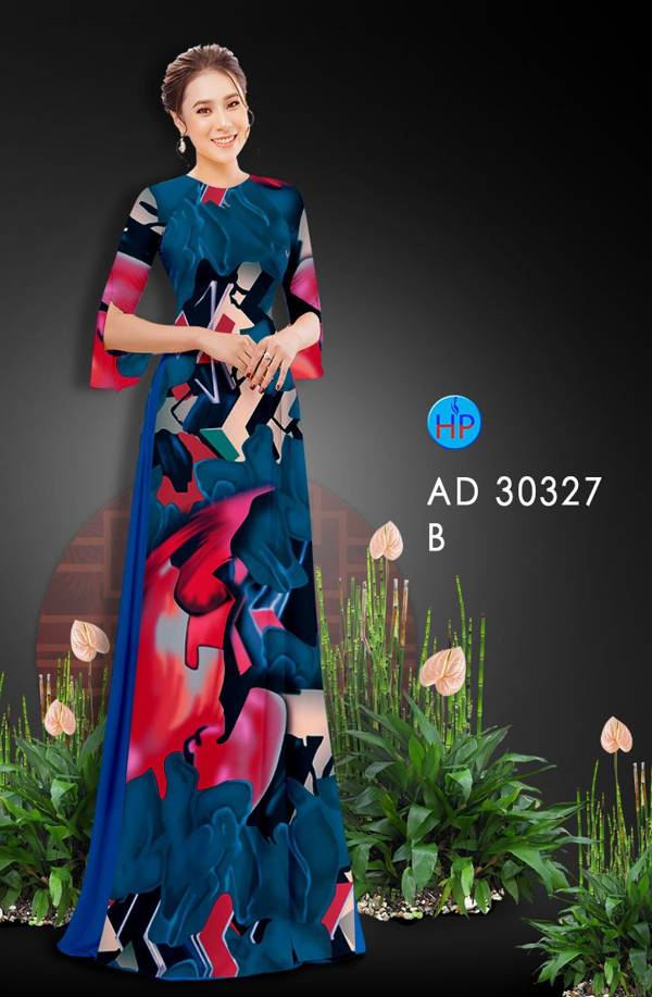 Vải Áo Dài Hoa Văn mới ra AD 30327
