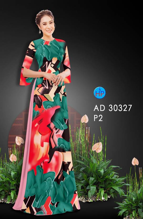 Vải Áo Dài Hoa Văn mới ra AD 30327
