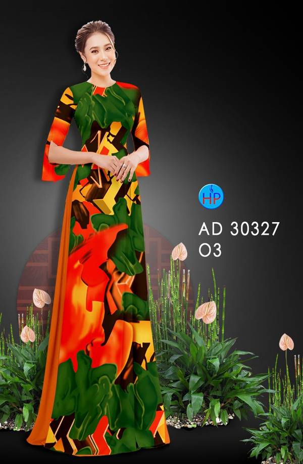 Vải Áo Dài Hoa Văn mới ra AD 30327