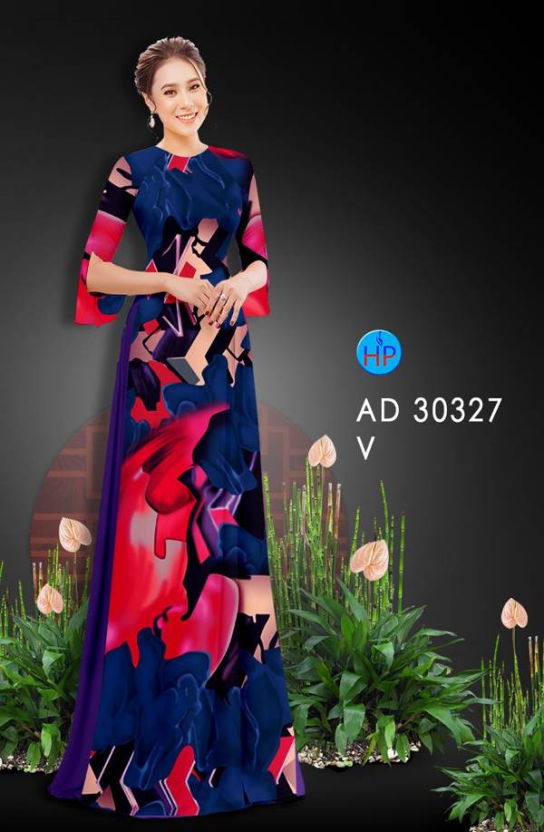 Vải Áo Dài Hoa Văn mới ra AD 30327