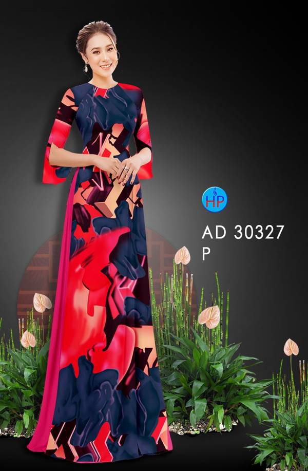 Vải Áo Dài Hoa Văn mới ra AD 30327