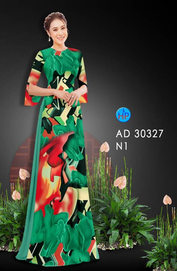 Vải Áo Dài Hoa Văn mới ra AD 30327