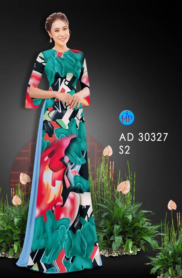 Vải Áo Dài Hoa Văn mới ra AD 30327