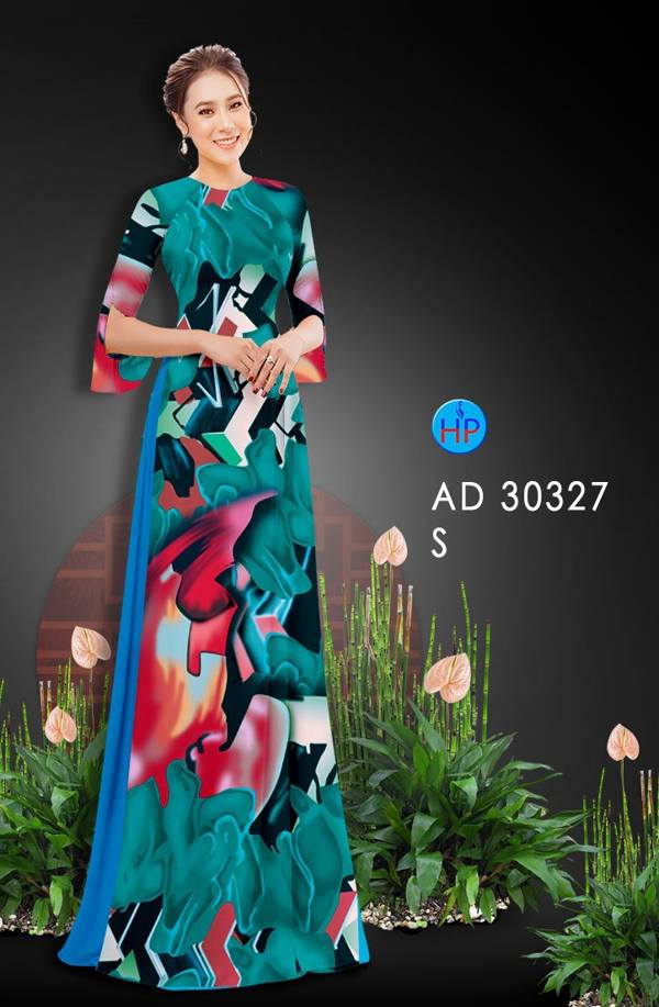 Vải Áo Dài Hoa Văn mới ra AD 30327