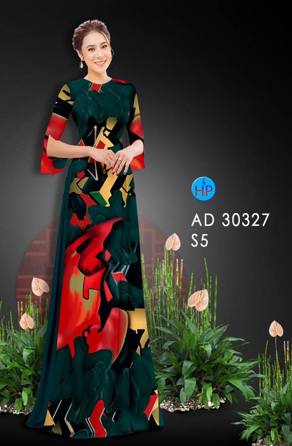 Vải Áo Dài Hoa Văn mới ra AD 30327
