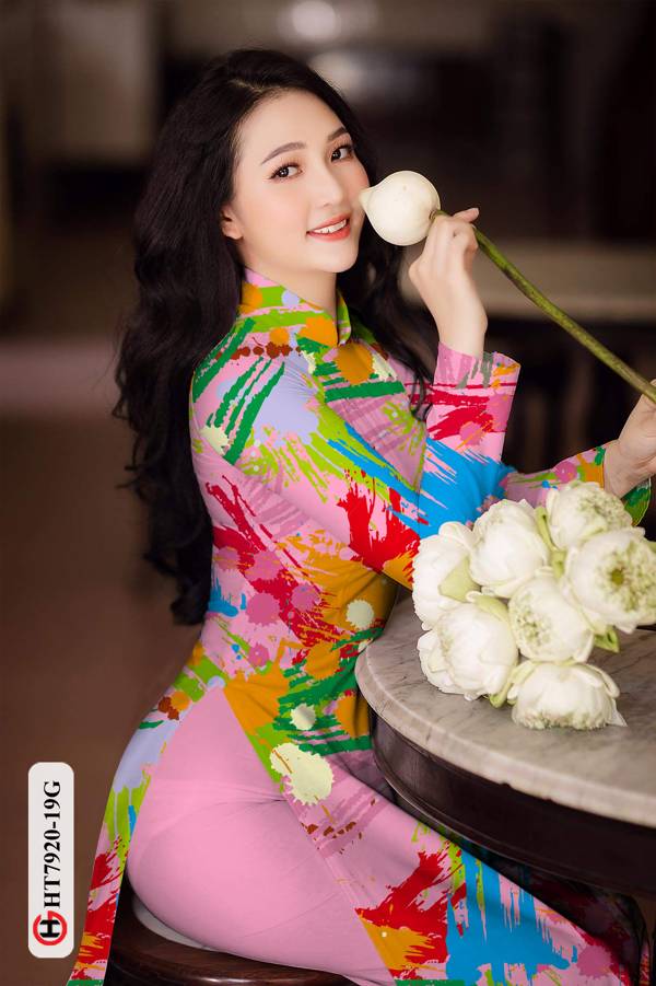 Vải Áo Dài Hoa Văn mới ra AD HT7920 31 Vải Áo Dài Hoa Văn mới ra AD HT7920