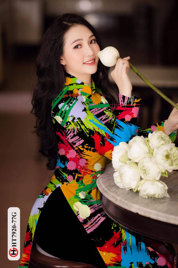 Vải Áo Dài Hoa Văn mới ra AD HT7920 36 Vải Áo Dài Hoa Văn mới ra AD HT7920