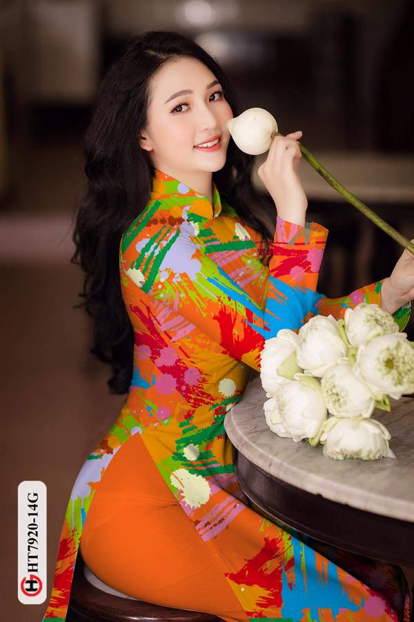 Vải Áo Dài Hoa Văn mới ra AD HT7920 37 Vải Áo Dài Hoa Văn mới ra AD HT7920