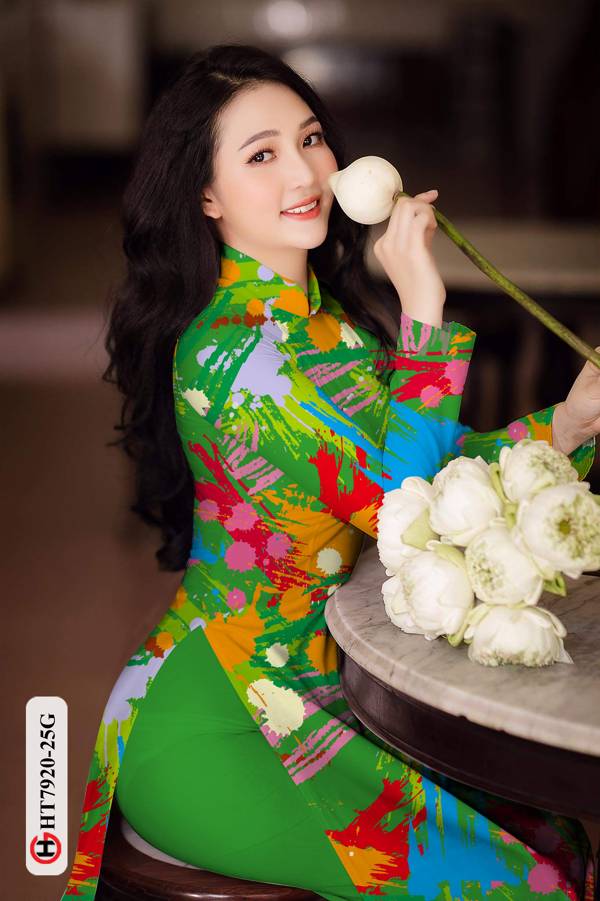 Vải Áo Dài Hoa Văn mới ra AD HT7920 42 Vải Áo Dài Hoa Văn mới ra AD HT7920