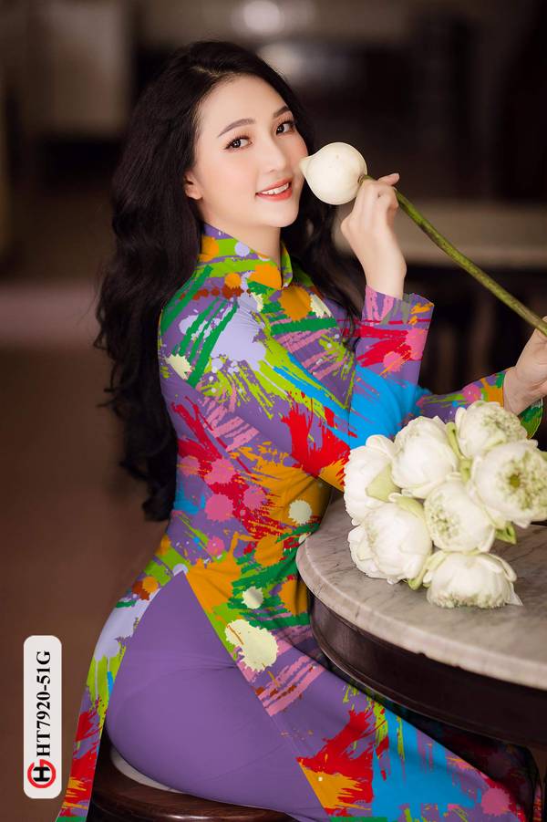 Vải Áo Dài Hoa Văn mới ra AD HT7920 39 Vải Áo Dài Hoa Văn mới ra AD HT7920