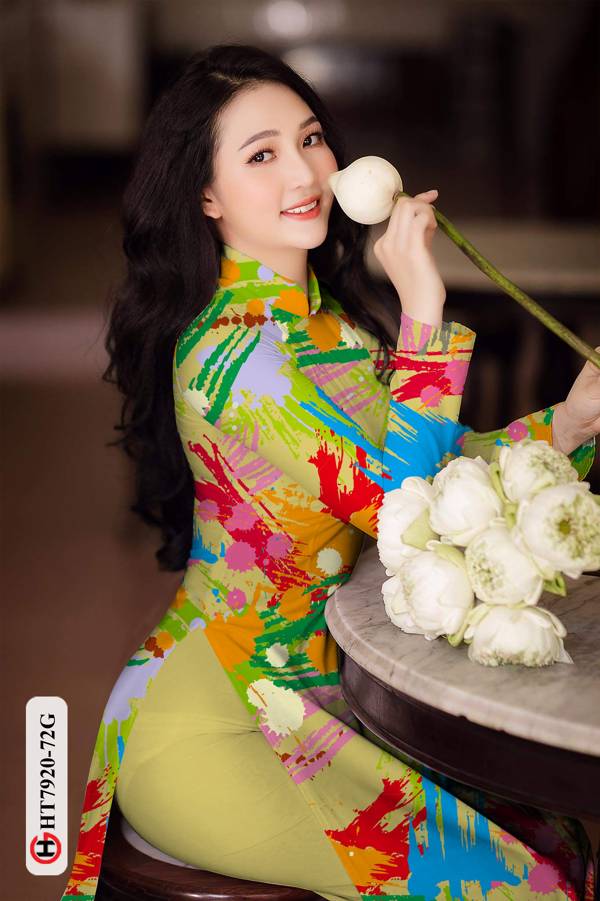 Vải Áo Dài Hoa Văn mới ra AD HT7920 38 Vải Áo Dài Hoa Văn mới ra AD HT7920