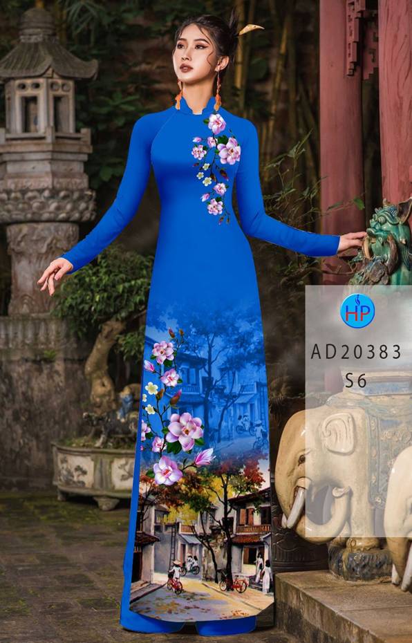 Vải Áo Dài Phong Cảnh kiểu mới AD 20383 29 Vải Áo Dài Phong Cảnh kiểu mới AD 20383