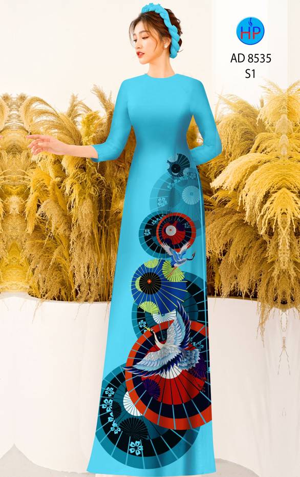 Vải Áo Dài Chim Hạc mới ra AD 8535 23 Vải Áo Dài Chim Hạc mới ra AD 8535