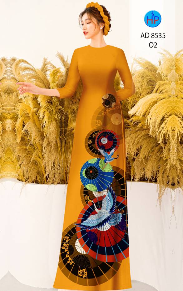 Vải Áo Dài Chim Hạc mới ra AD 8535 26 Vải Áo Dài Chim Hạc mới ra AD 8535