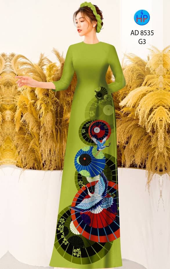 Vải Áo Dài Chim Hạc mới ra AD 8535 27 Vải Áo Dài Chim Hạc mới ra AD 8535