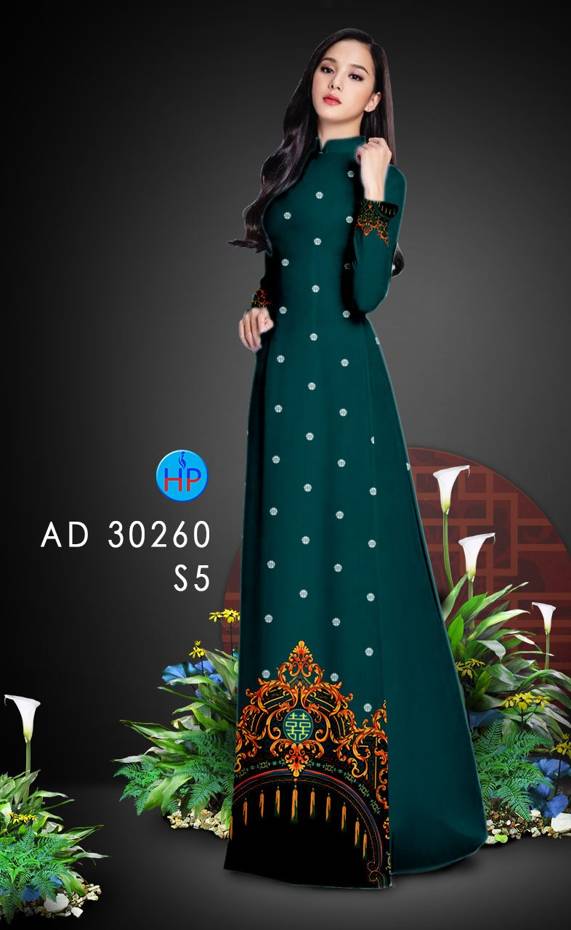 Vải Áo Dài Chấm Bi thiết kế 2021 AD 30260 25 Vải Áo Dài Chấm Bi thiết kế 2021 AD 30260