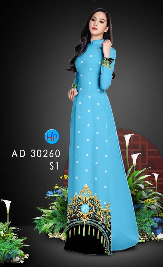Vải Áo Dài Chấm Bi thiết kế 2021 AD 30260 26 Vải Áo Dài Chấm Bi thiết kế 2021 AD 30260