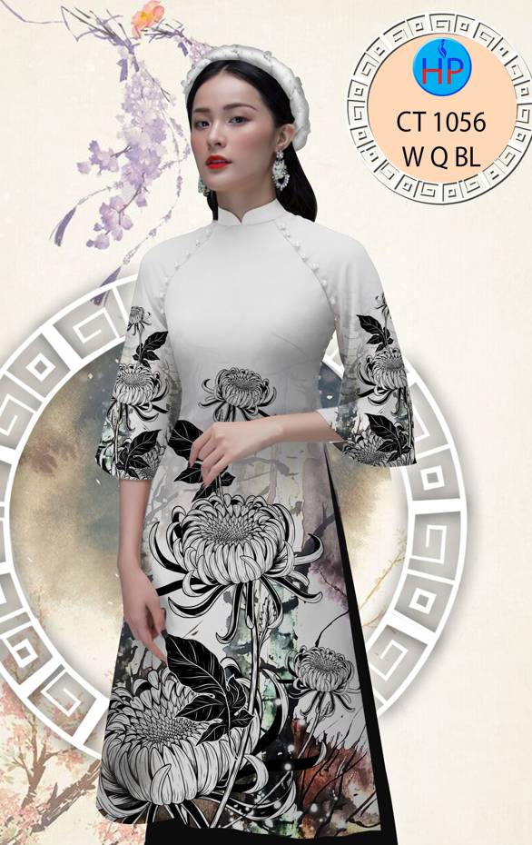 Vải Áo Dài Hoa Cúc mới ra AD CT1056 39 Vải Áo Dài Hoa Cúc mới ra AD CT1056