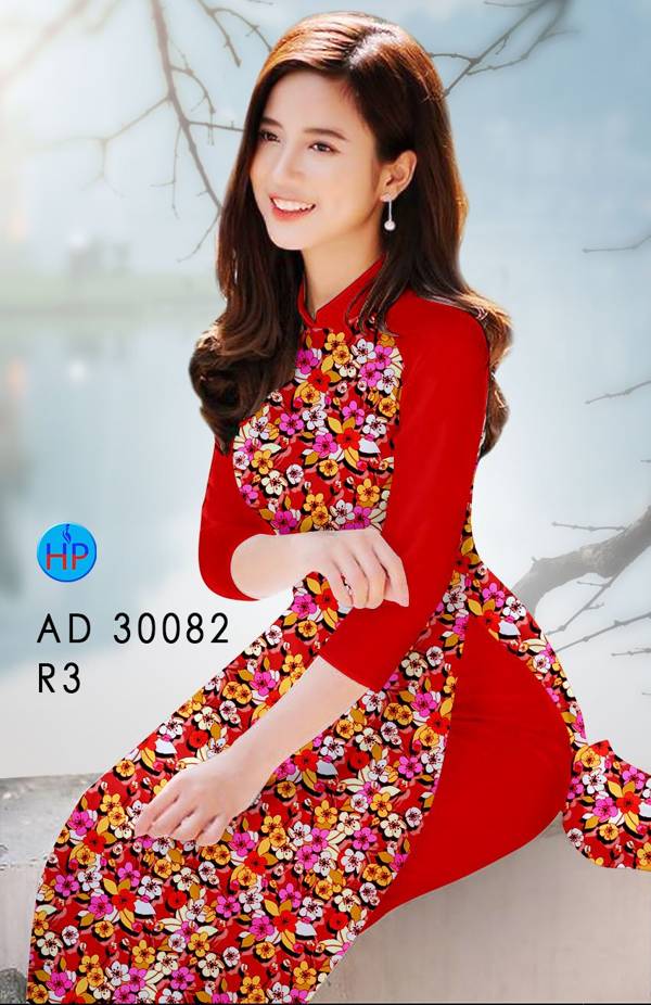 Vải Áo Dài Hoa Đều kiểu mới AD 30082 39 Vải Áo Dài Hoa Đều kiểu mới AD 30082